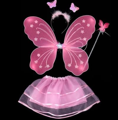 LED Kids Pari Wings (Set of 4 Items)