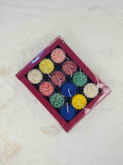 Scented Cup Cake Flower 3 Candle (CC043)