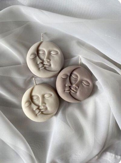 Scented Moon Face Candle (CC054);