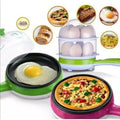 2in1 14 Pcs Egg Boiler + Pan (Imported) YS-202