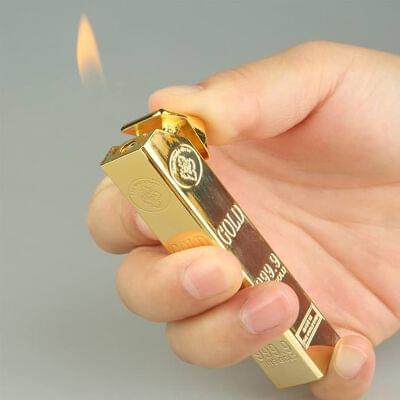 24 Carrot Gold Biscuit Lighter (Imported). (BLANK)