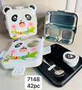 7148 Creative Panda Steel Lunch Box
