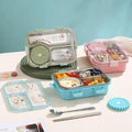 7122 3 Section Leak Proof Stainless Steel Lunchbox