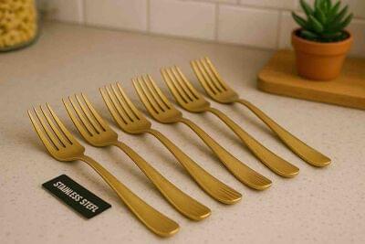1041 Premium Golden Fork Set (Set6)