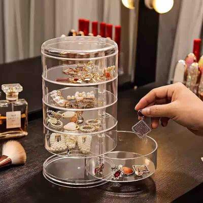 360ø Revolving 3 Layer TPT Jewellery Organiser (J-03)