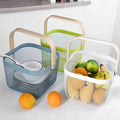 Metal Wooden Handle Basket (Imported)