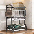R3-42 3 Layer Multifunction Kitchen Utensils Rack (Imported)
