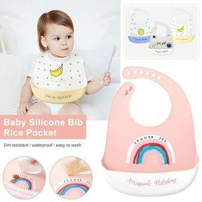 SILICON BABY BIBS (IMPORTED)
