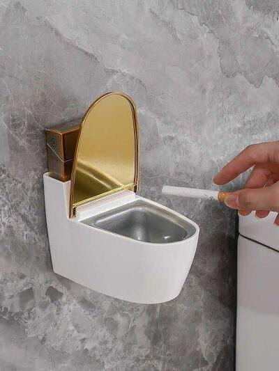 Self Adhesive Toilet Seat Ash Tray (Imported)