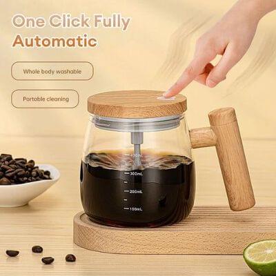 Premium Self Stering Glass Mug (Imported)
