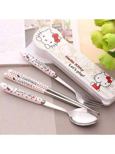 Printed 4Pcs Cutlery Set (Mix Design)