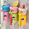Fancy Portable Toothbrush Holder With Glass