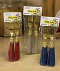 6 Pcs Fancy Golden Fork Set (Imported)