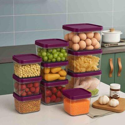Stack n Lock 1600ml 2Pcs Container