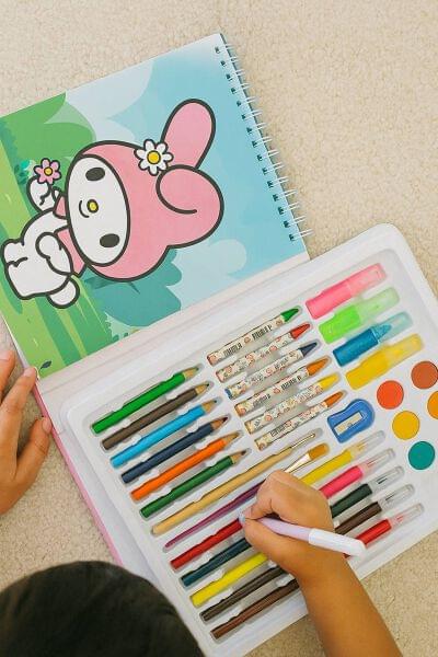 38 in1 Kids Drawing Notebook + Water Color Set