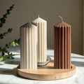 Scented Long Round Striped Candle (CC011)