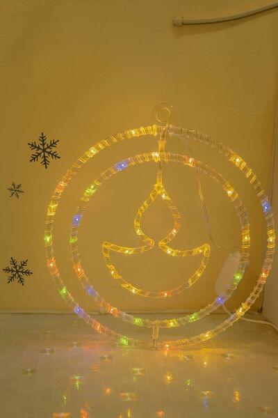 Double Round Pandant RGB Diya LED