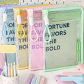 TRANSPARENT DOCUMENT HOLDER WITH CLIP