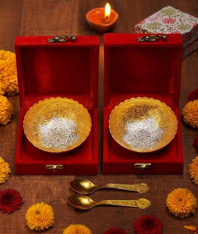 Golden Bowl + Spoon Gift Set
