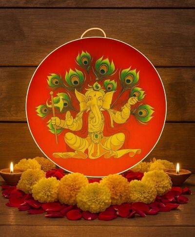 WDL-8 LED Round Ganesha Banner (Imported)