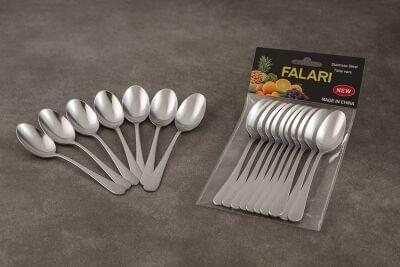 315 Grm Stainless Steel Silver Spoon Set (12 Pcs)