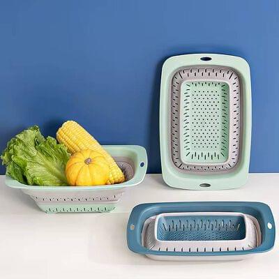 S-480 Silicon Foldable Washing Basket (Imported)