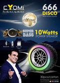 CYOMI 666 TYRE SPEAKER WITH LED LIGHT