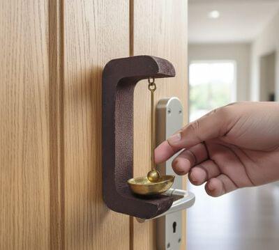Elegant Brass Door Bell (Indian)