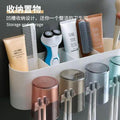 4 Cups Toothbrush Holder With Organiser