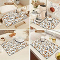Printed Dish Drying Mat (Imported)