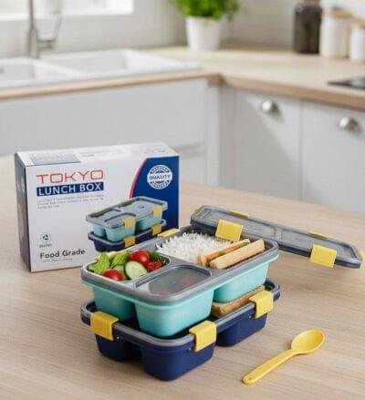 Tokyo 3 Section PP Lunch Box