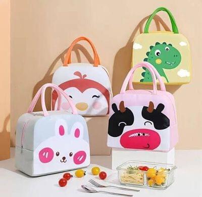 2946 Insulated Cartoon Printed Lunch Bag (Imported)