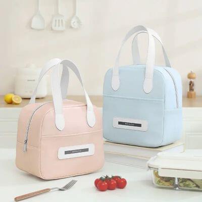 2949 Round Smiley Insulated Lunch Bag (Imported)