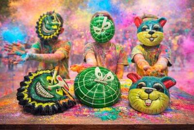 Holi Kids Funny Mask