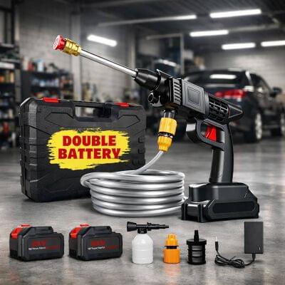 Rechargable Heavy Car Washer Gun (Dual Battery)