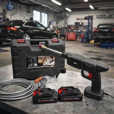 MZ-WG02 Rechargable High Pressure Washer Gun (Dual Battery)
