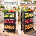 4 Layer Kitchen Trolly With Wheels
