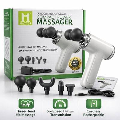 MP-990 3 Head Premium Massage Gun (Imported)
