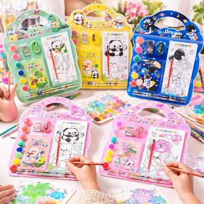 AA019 Kids Water Colour Stationary Set (Imported)