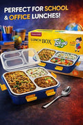 3 Section Tokyo Stainless Steel Lunch Box