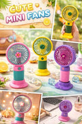 6834 Colourfull Handy Fan (Imported)