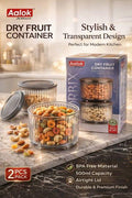 2 Pcs Orbix 500ml Storage Container