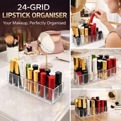 24 Grid Acrylic Lipstic Organiser (Imported)