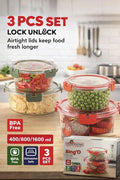 3 Pcs Leak proof Bingo Container