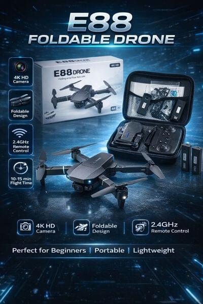 E88 PRO DRONE (DUBBLE BATTERY)