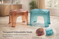 7013 Unbreakable & Non Slip Transparent Stool (Imported)