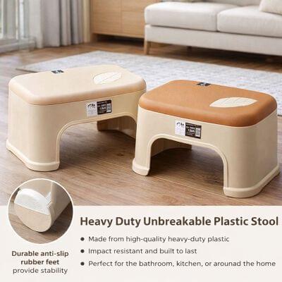2102 Unbreakable & Non Slip Bath Stool (Imported)