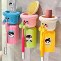 Fancy Portable Toothbrush Holder With Glass (Imported)