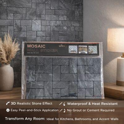 3D Mosaic Self Adhesive Sheet Or Sticker (ML-06)
