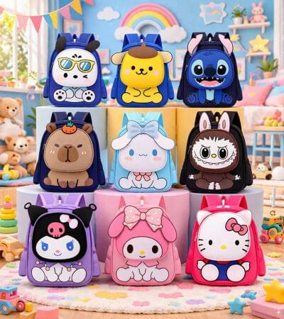 2967 Printed Kids Fancy Backpack (Imported)